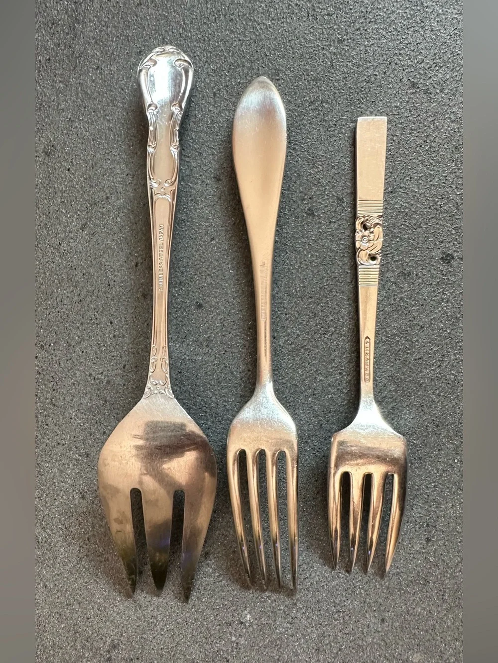 Classic Silver Serving Forks - Polished Stainless Set